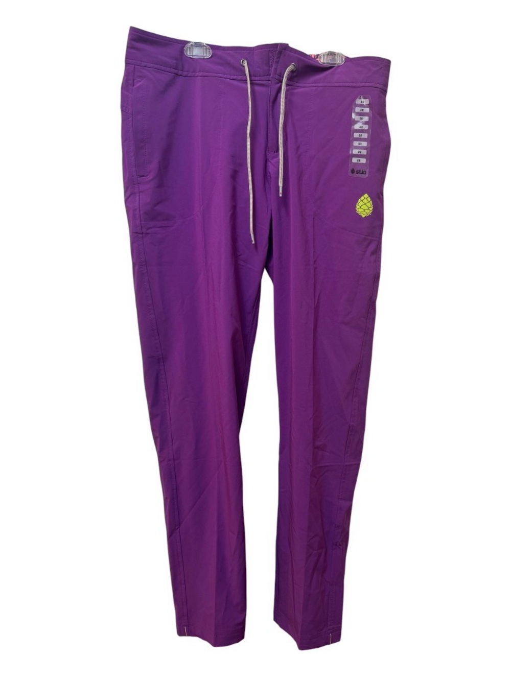 Stio Purple Women's Drawstring CFS board pant Joggers with Graphic Detail